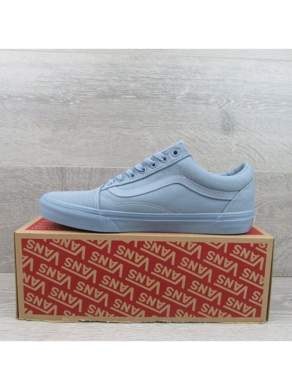 Vans Old Skool Mono Dusty Blue Mens Size 9 Sneakers NEW - Picture 3 of 13